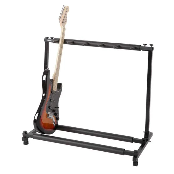 Gitarrenständer, 3-fach, faltbar, für bis zu 5 Gitarren