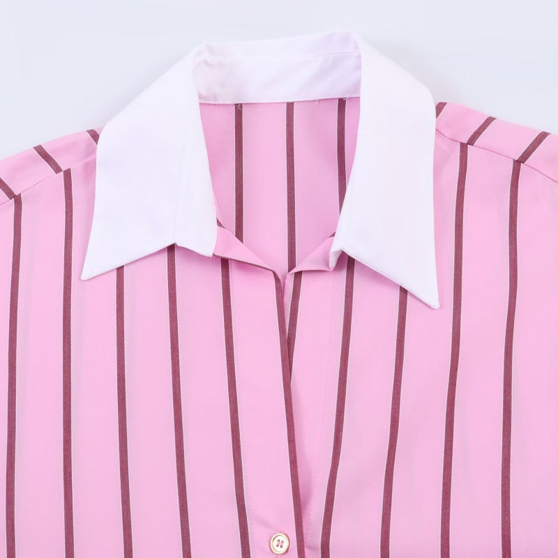 Gestreifte Loose-Fit Bluse für Damen – Bild 4 | LuxeStyle