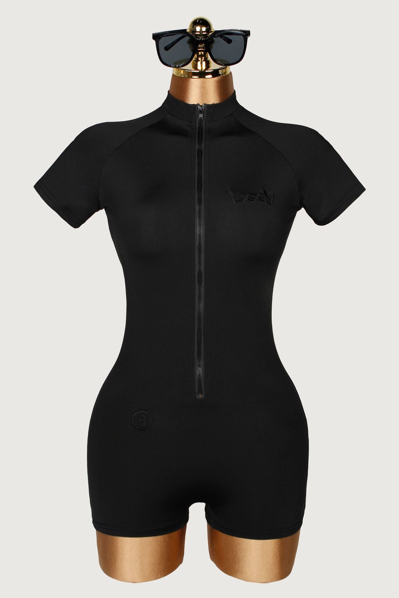 Damen Yoga Jumpsuit mit Reissverschluss