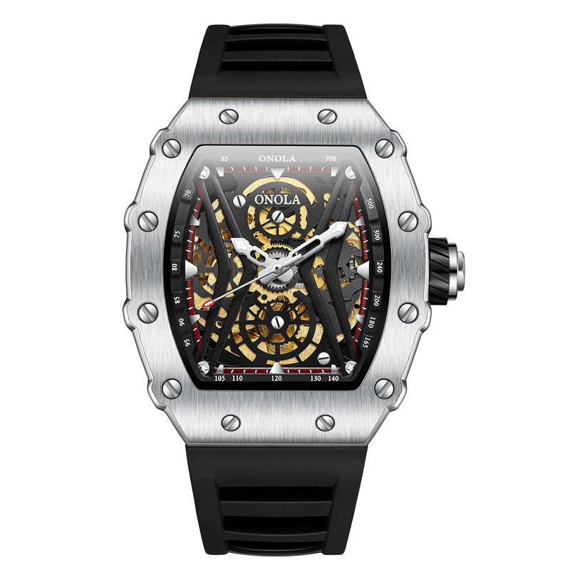 Sportliche Automatikuhr mit Silikonarmband – Bild 14 | LuxeStyle