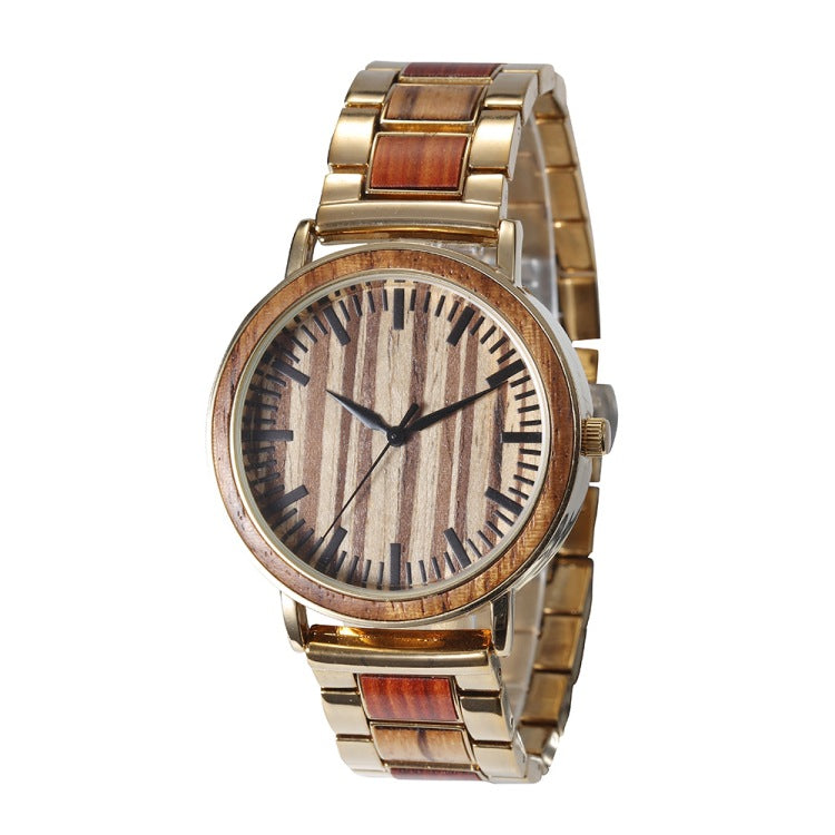 Wasserdichte Quarzuhr aus Stahl und Holz – Bild 6 | LuxeStyle
