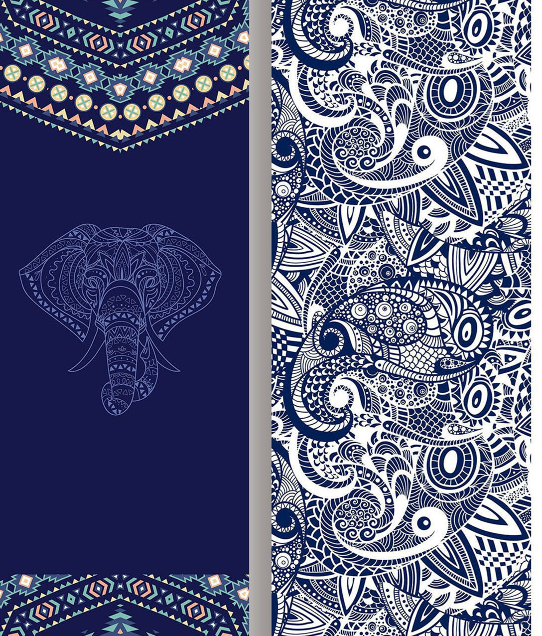 Yogamatten-Handtuch mit Mandala-Design