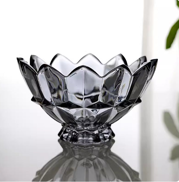 Moderne Obstschale aus hitzebeständigem Glas