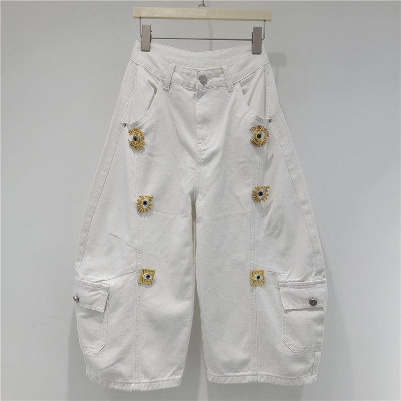 Loose-Fit Workwear Jeans mit Metallschnalle