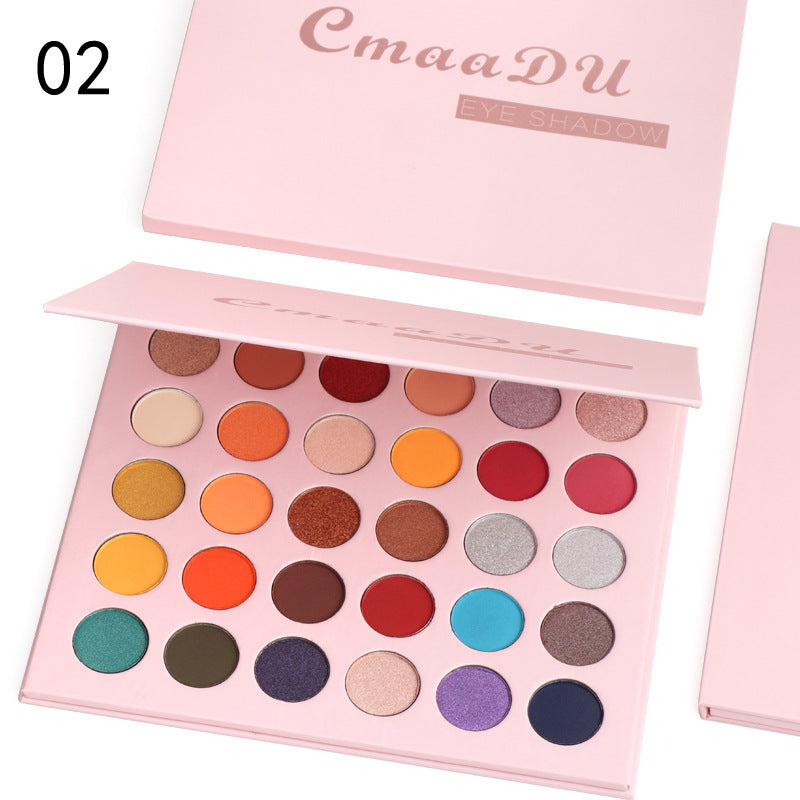 Matte Metall-Glitzer Lidschatten-Palette, 30 Farben – Bild 5 | LuxeStyle