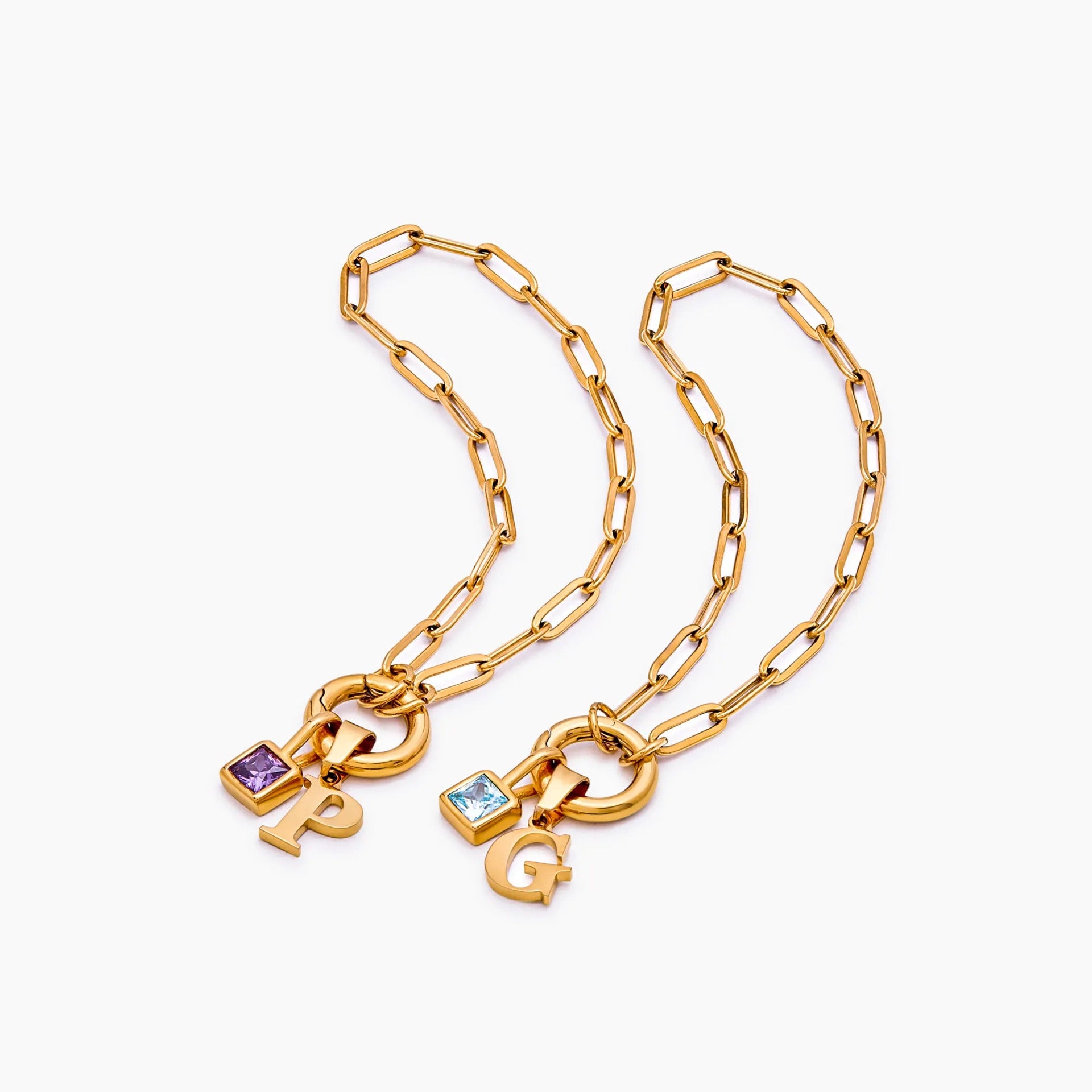 Gold-plattierter Papierklammer-Armband
