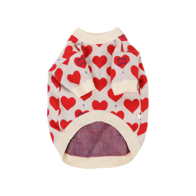 Schnauzer‑Pullover aus Wolle, rot – Bild 12 | LuxeStyle