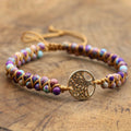 Armband mit Lebensbaum und Naturstein | LuxeStyle