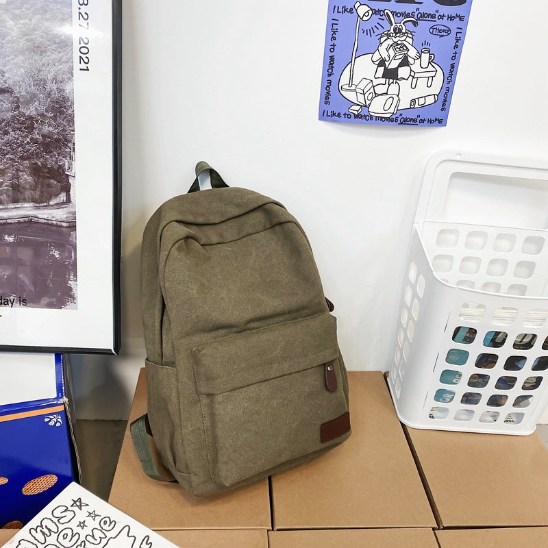 Canvas Rucksack grosse Kapazität Outdoor – Bild 3 | LuxeStyle