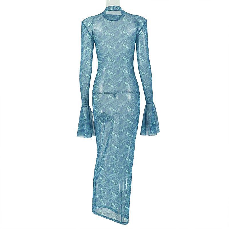 Chic Vintage Damen Slim-fit Farbkombi-Dress