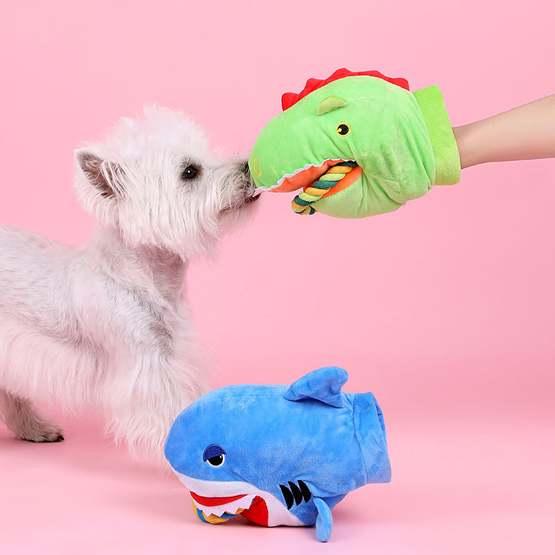 Plüschtier für Hunde: Monster oder Hai