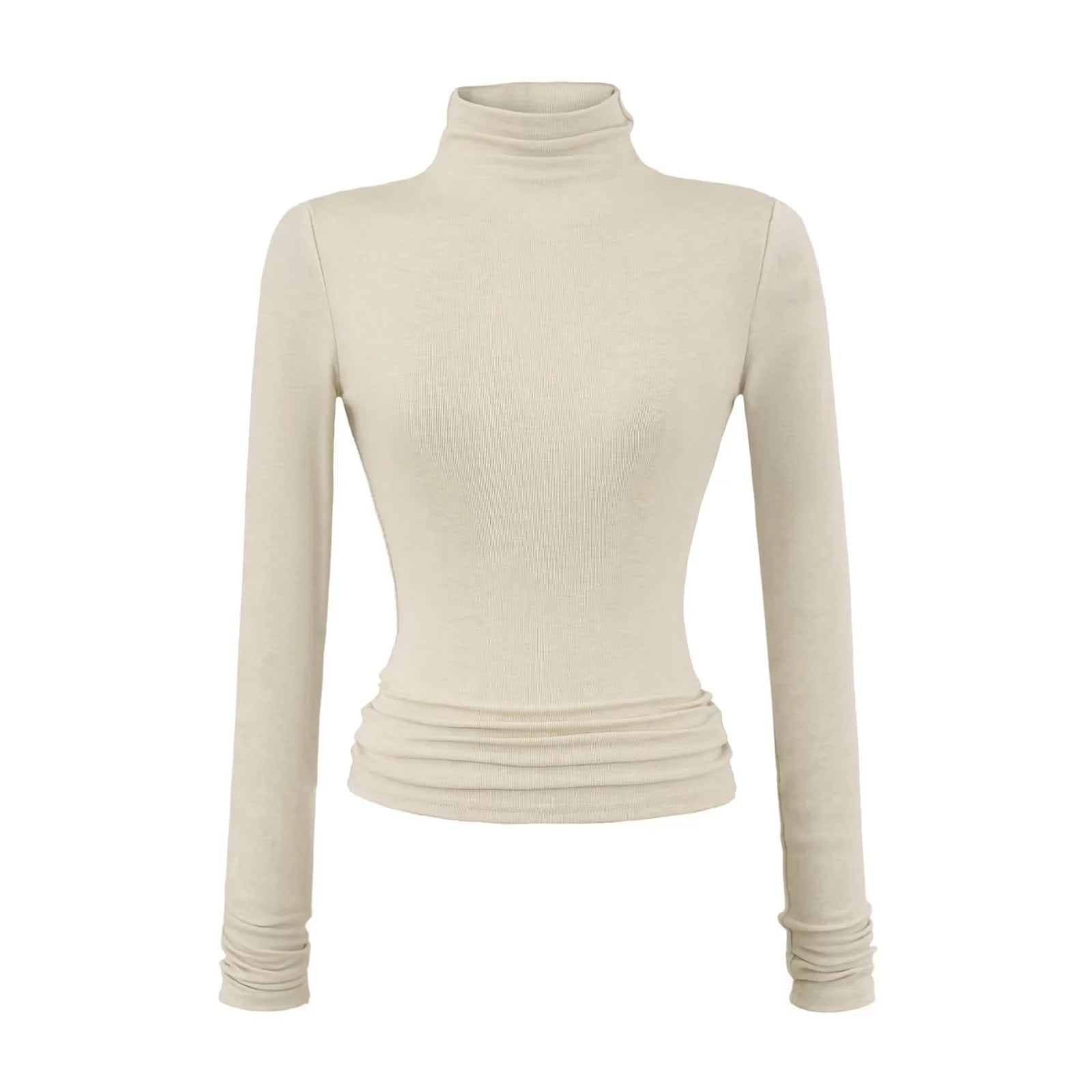 Stretch-Turtleneck Langarmshirt für Damen – Ansicht 7