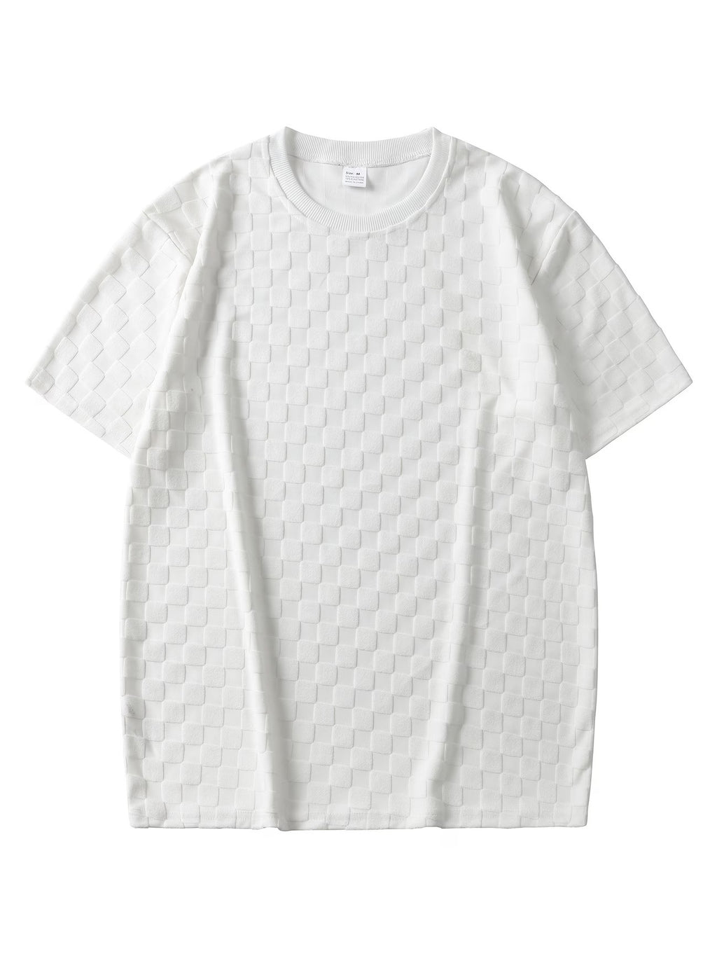 Herren Sommer Jacquard Hemd Kurzarm