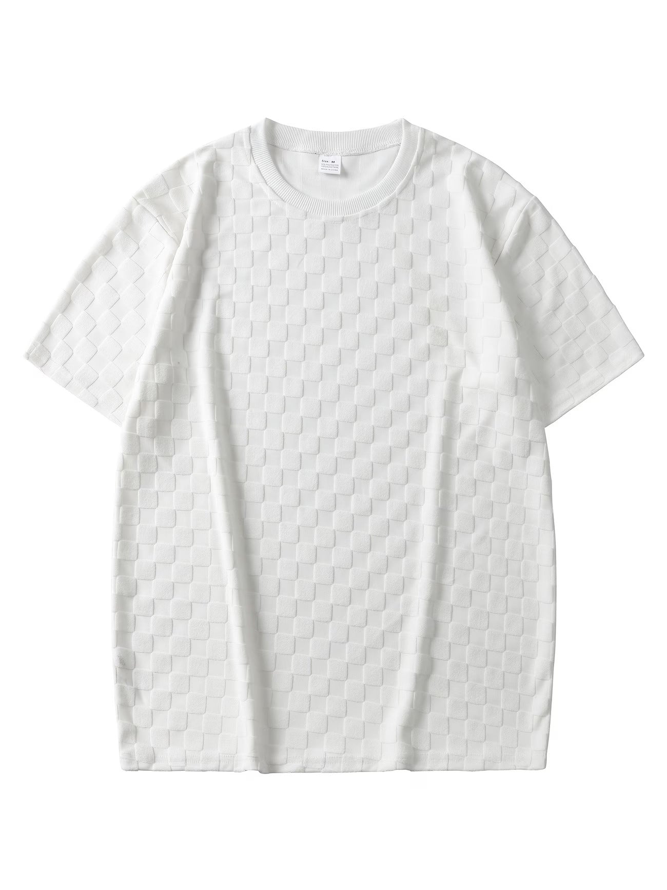 Herren Sommer Jacquard Hemd Kurzarm