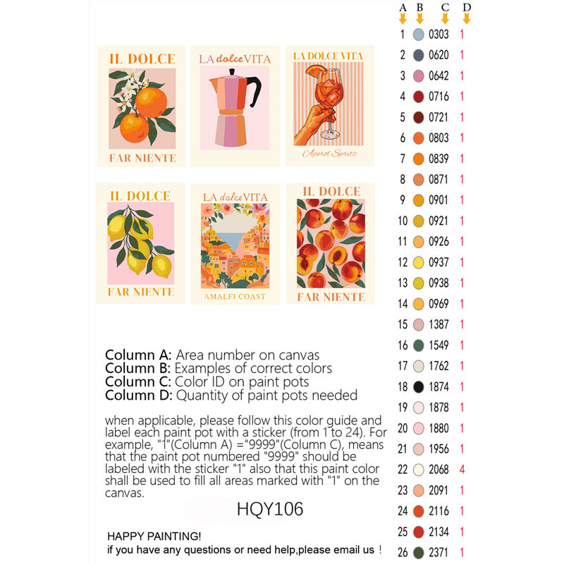 Mini Malset 15x20 gerahmt, 6-teilig – Bild 6 | LuxeStyle