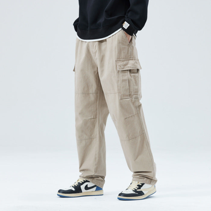 Herren Relaxed-Fit Straight-Leg Freizeithose