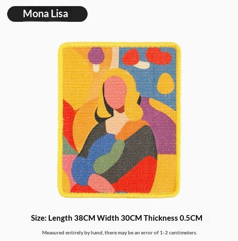 Sisal-Dekoration mit Mona Lisa Motiv – Bild 2 | LuxeStyle