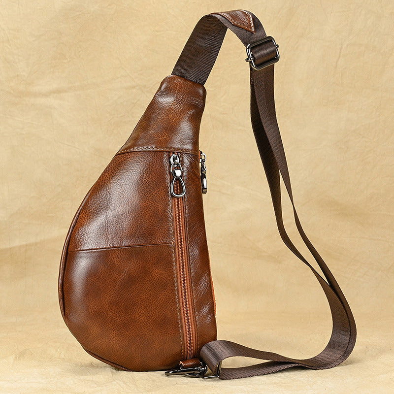 Herren Schultertasche aus echtem Leder – Bild 2 | LuxeStyle