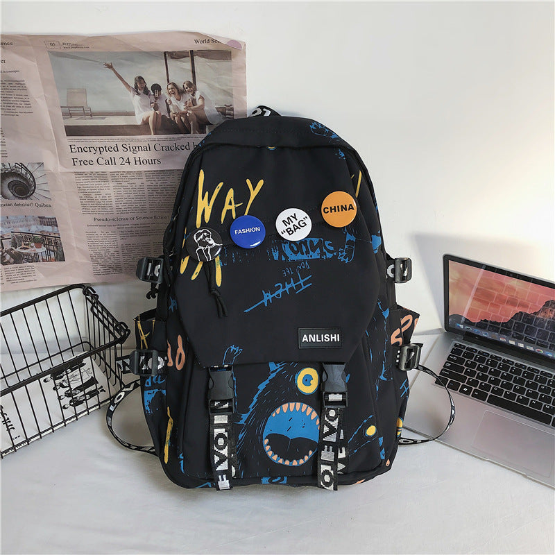 Grosse Grafitti-Rucksacktasche – Bild 10 | LuxeStyle