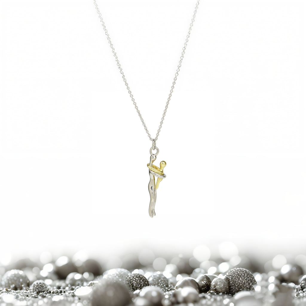 S925 Sterling Silber Embrace Love Halskette