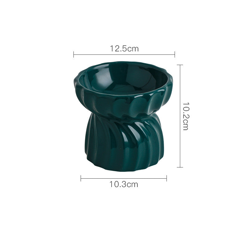 Keramik-Futternapf für Katzen · geriffelter Fuss, 12,5 cm – Bild 3 | LuxeStyle