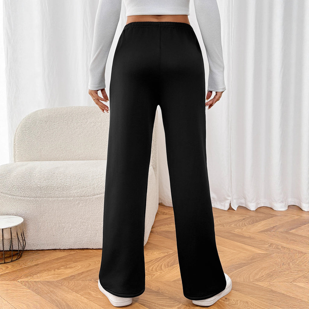 Samt-Hose mit weitem Bein