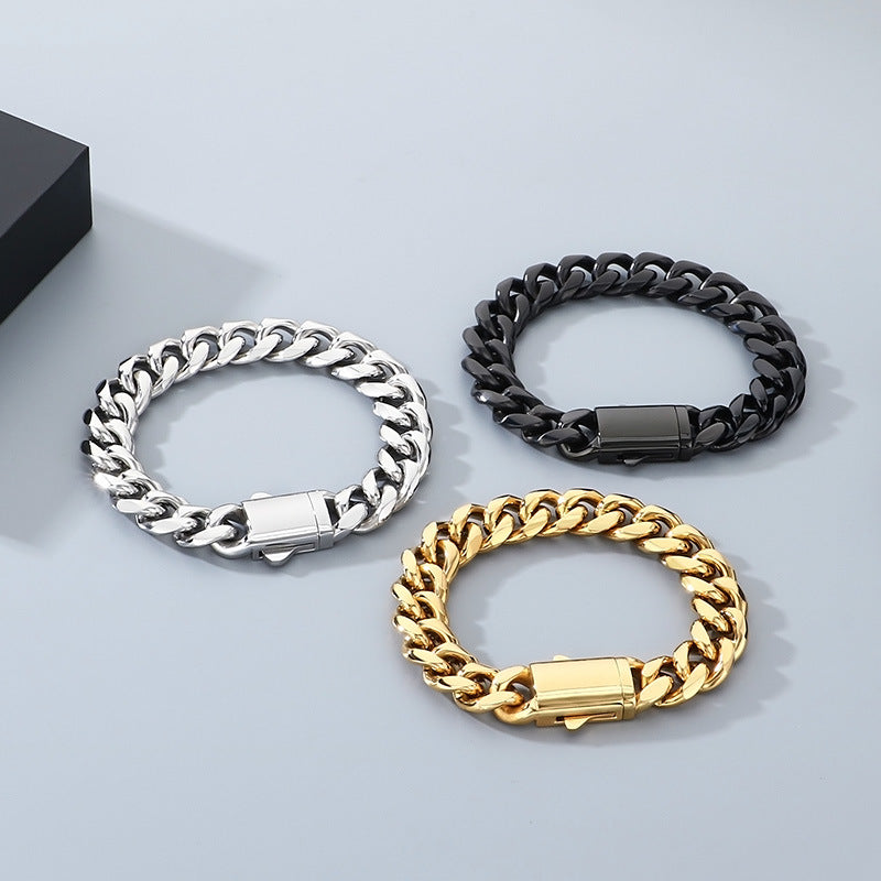 Kubanisches Gliederarmband, poliert