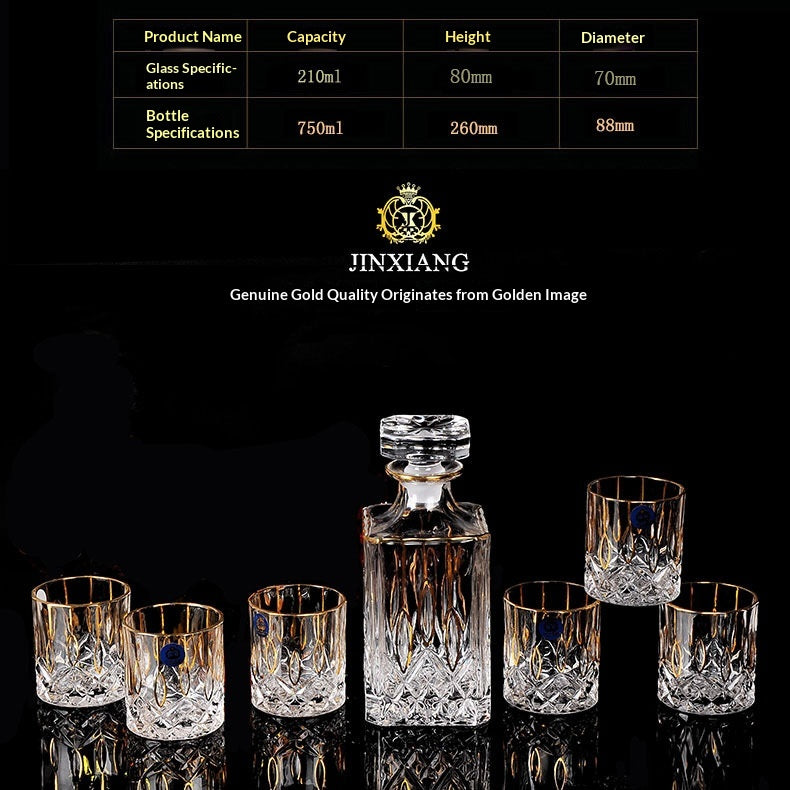 Kristall Whiskey Tassen Set