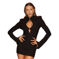 Etuikleid mit hohem Bund und Cut-Outs | LuxeStyle