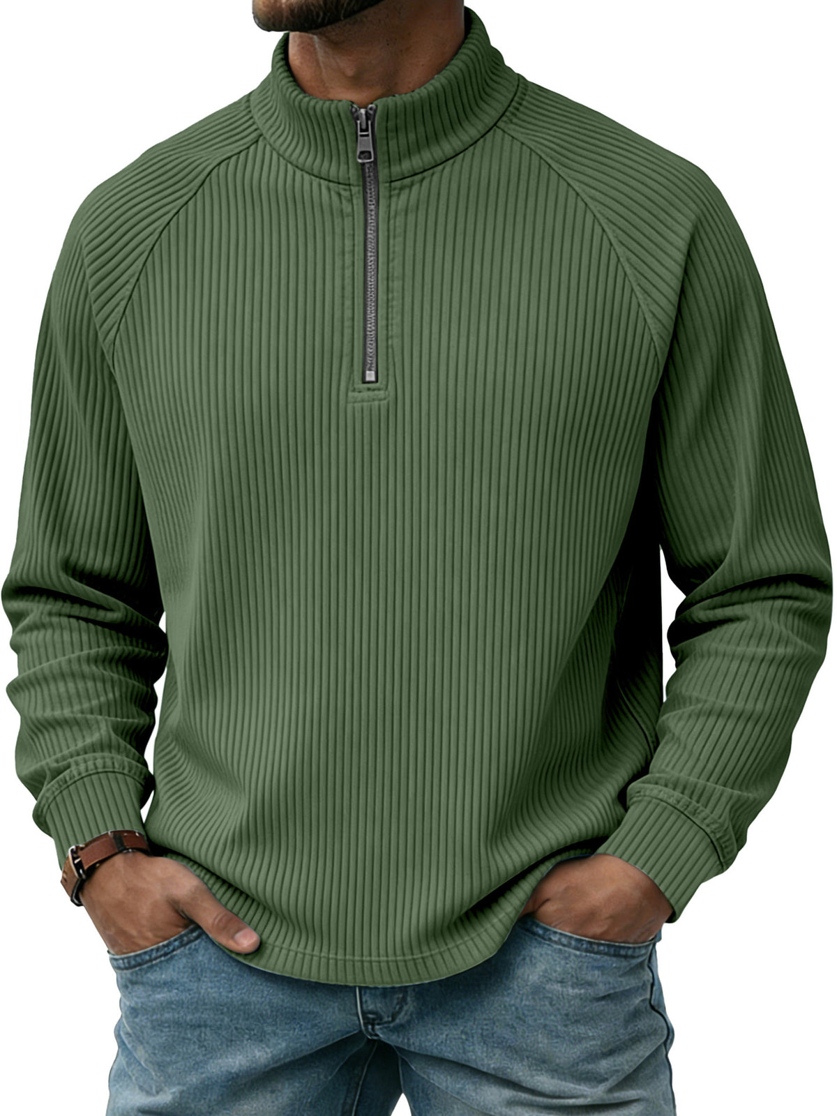 Poloshirt mit vertikaler Streifenoptik – Bild 6 | LuxeStyle