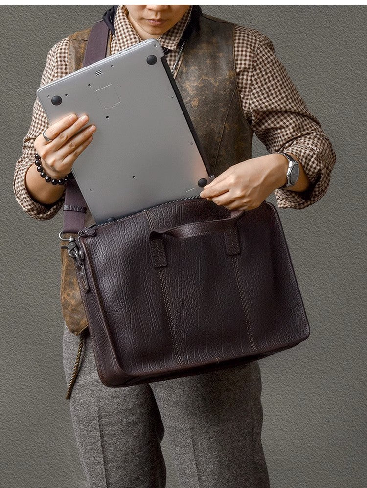 Schwarzes Leder-Taschen – Bild 6 | LuxeStyle