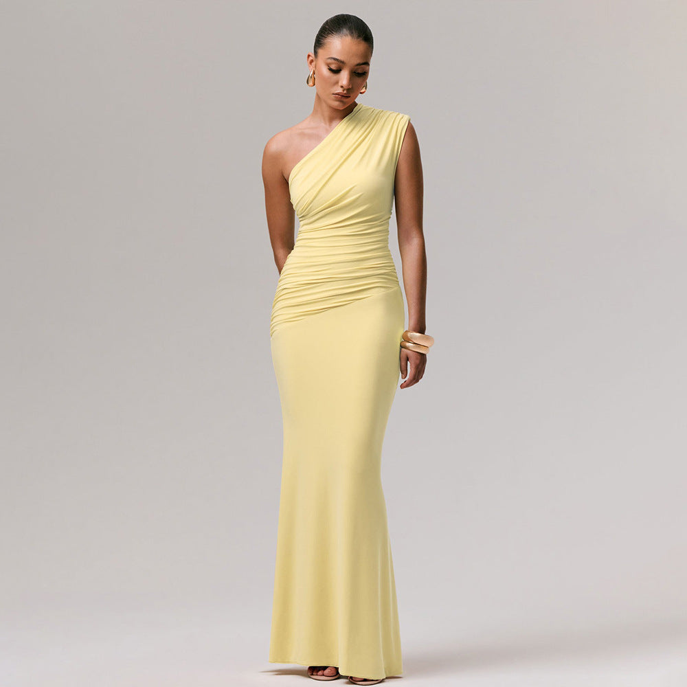 One-Shoulder Abendkleid Lang – Bild 4 | LuxeStyle