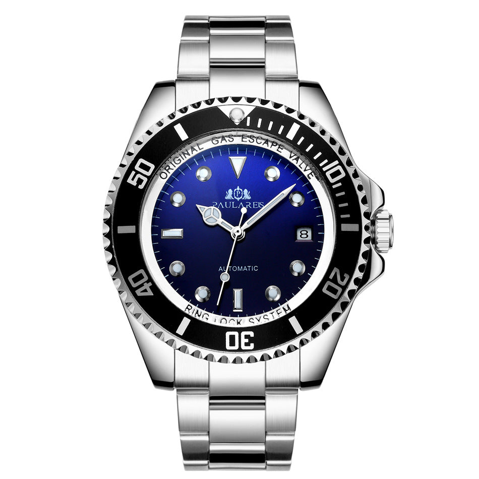Mechanische Herrenuhr mit Leuchtzeigern – Bild 2 | LuxeStyle