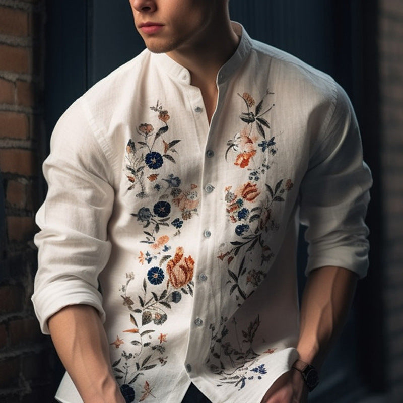 Herren Langarmshirt mit Print