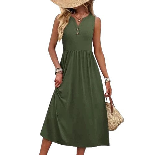 Bedrucktes A-Linien Strandkleid – Bild 6 | LuxeStyle