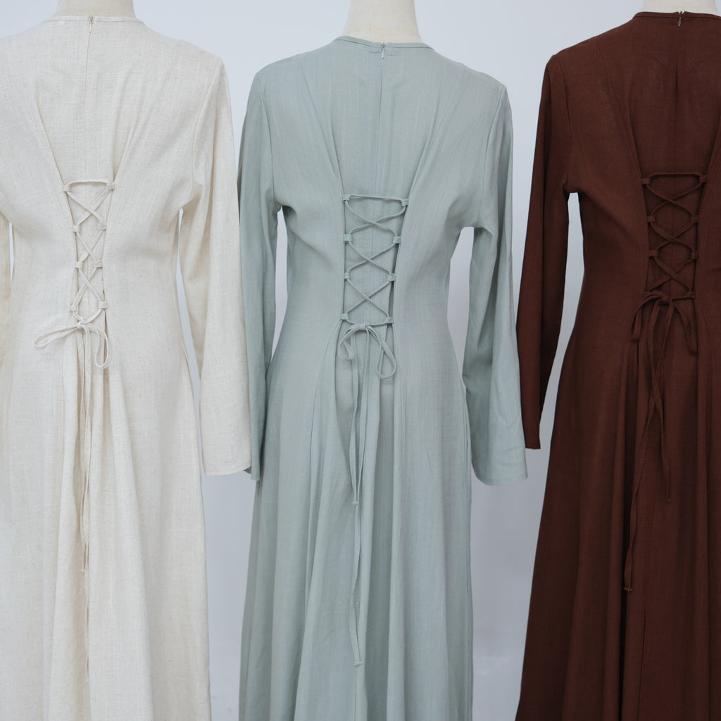 Elegantes Freizeitkleid mit Schnürung