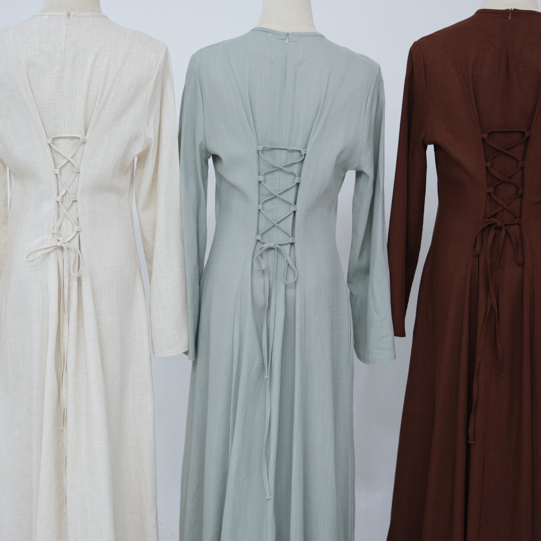 Elegantes Freizeitkleid mit Schnürung
