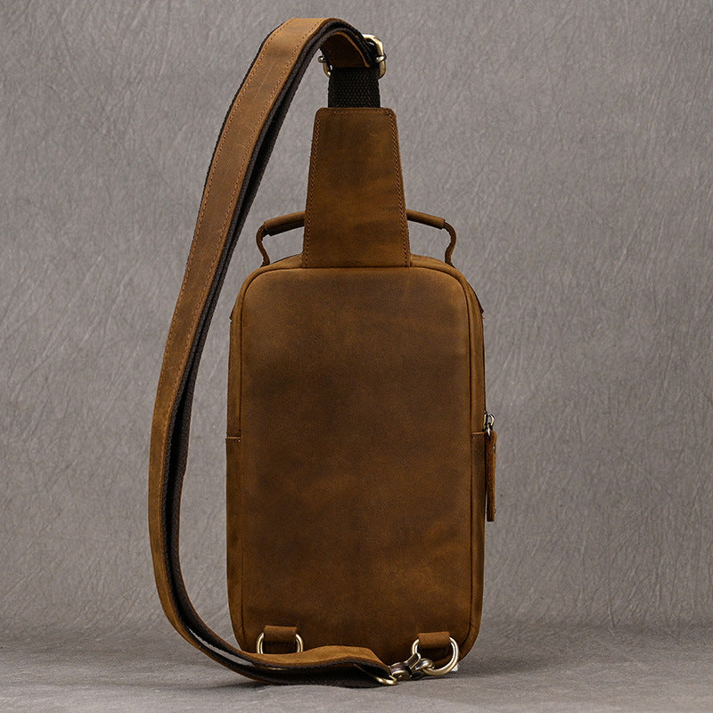 Männliche Crossbody-Tasche aus Vollschale – Bild 6 | LuxeStyle