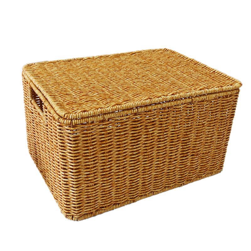 Rattan-Aufbewahrungskorb mit Deckel – Bild 2 | LuxeStyle