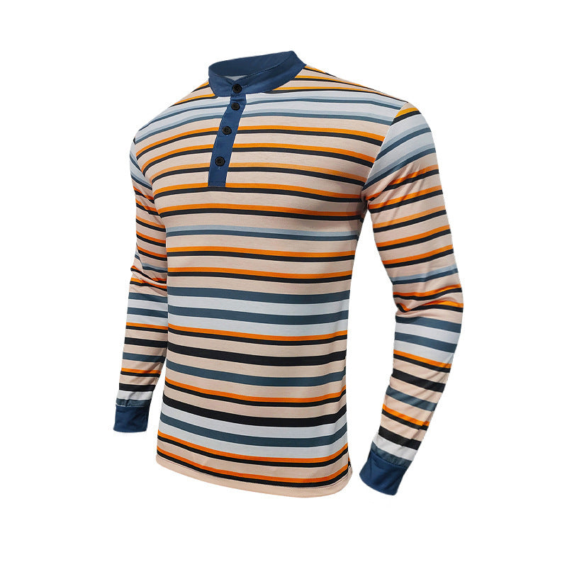 Herren Polo-Shirt mit bunten Streifen – Bild 4 | LuxeStyle