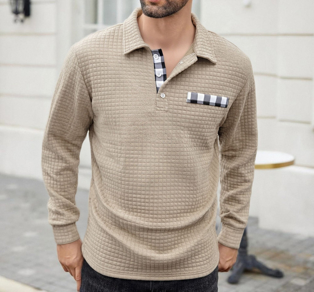 Polo Langarm-Button-Down-Shirt – Bild 4 | LuxeStyle