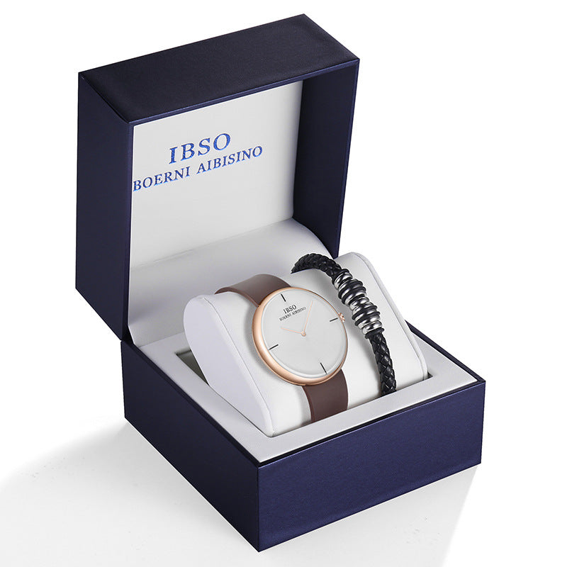 Herren Quarz-Armbanduhr-Set | LuxeStyle