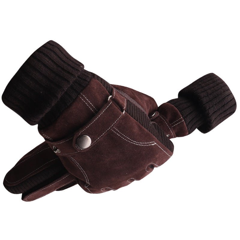 Warme Lederhandschuhe für Herren