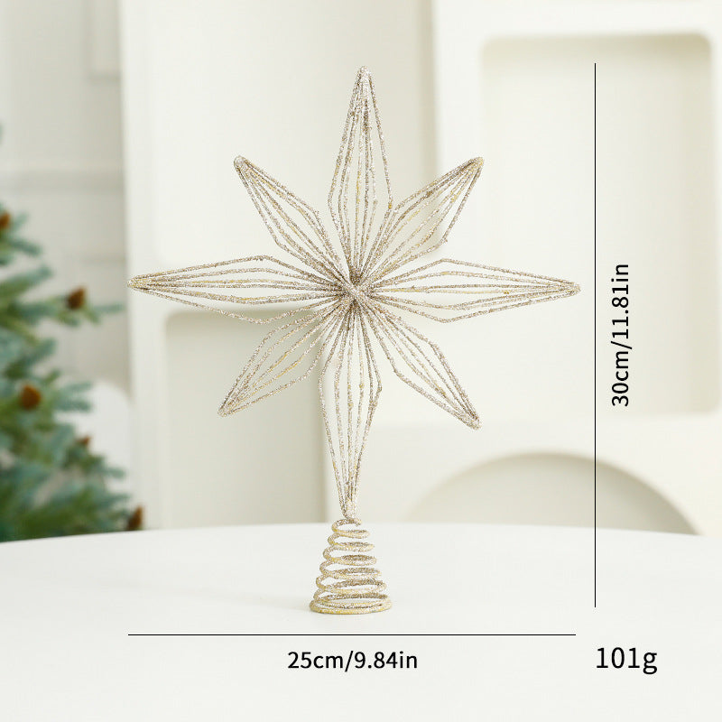 Weihnachtsdeko Stern Champagnergold – Bild 3 | LuxeStyle