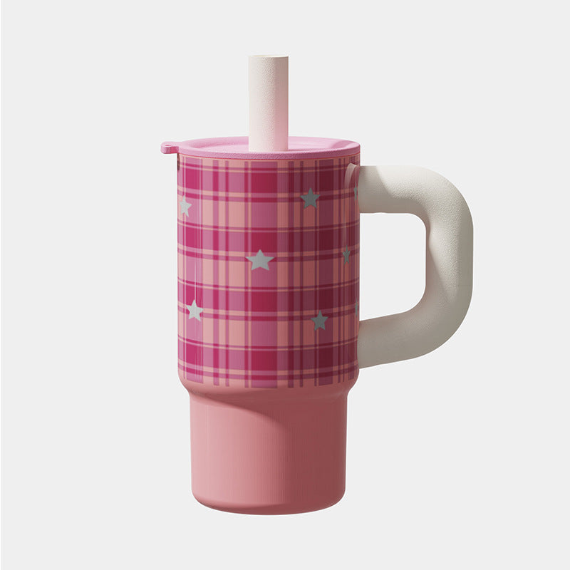 Isolierter Becher mit Leopardendruck