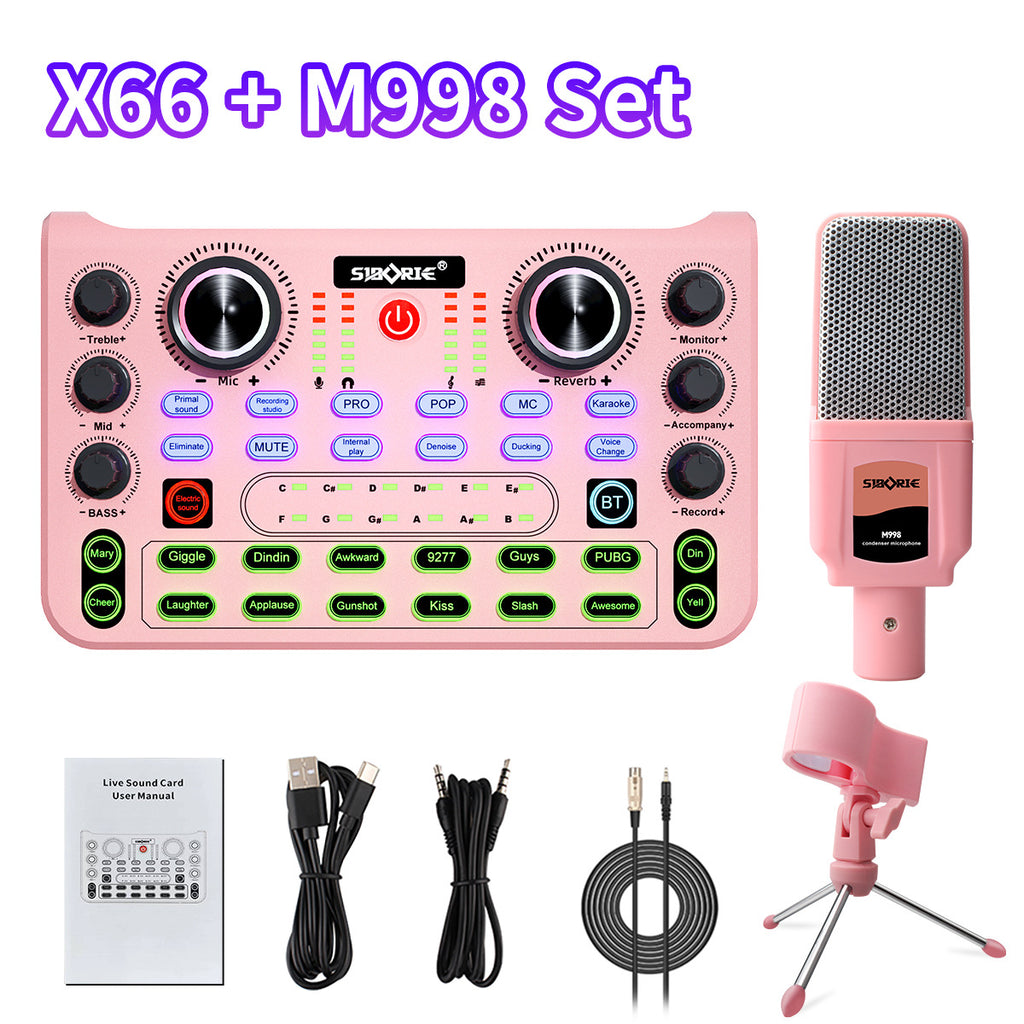 Soundcard X66 M998 mit Mikrofon und Stativ – Bild 4 | LuxeStyle