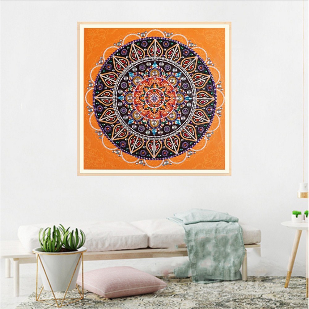 Oranges Mandala Diamond Painting – Bild 2 | LuxeStyle