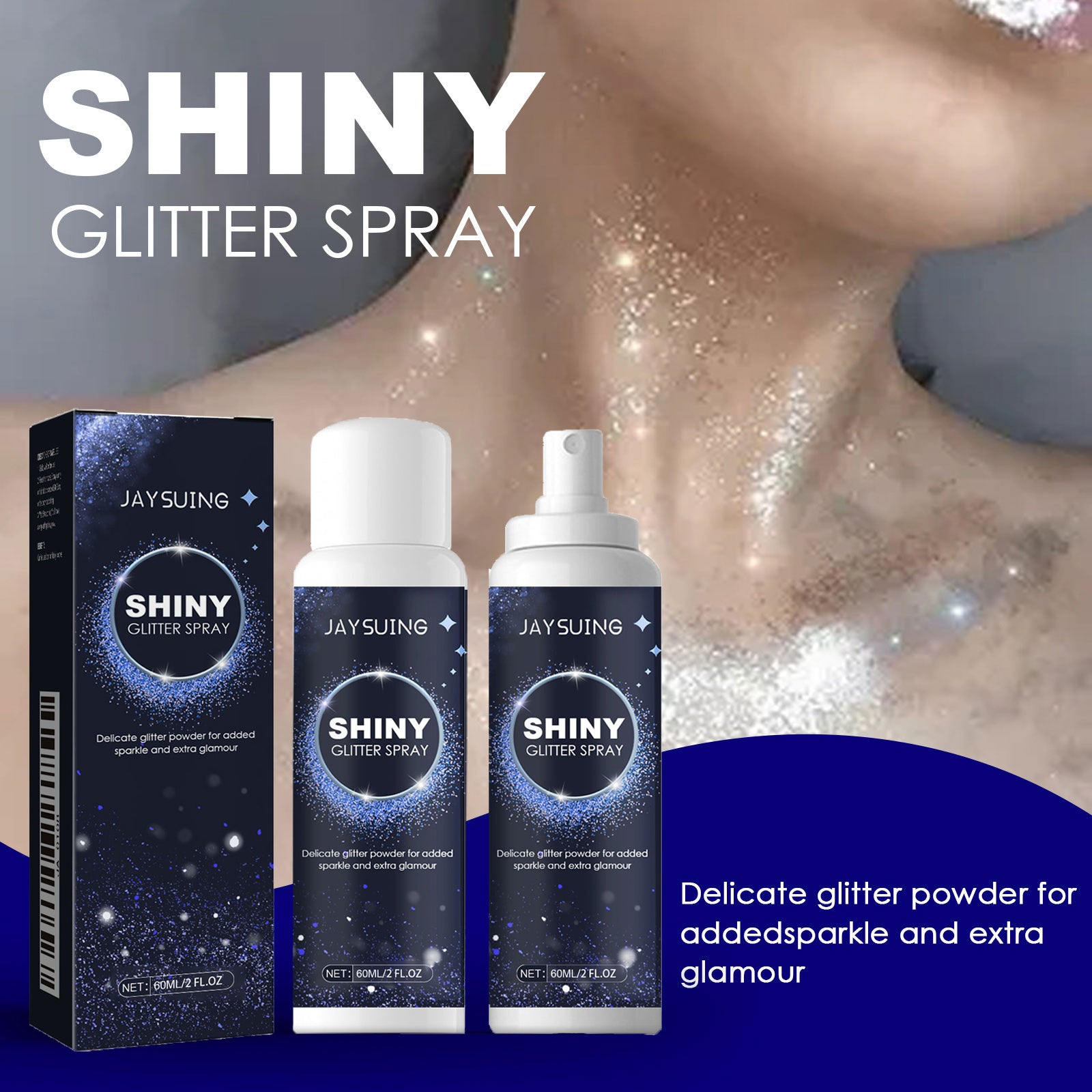 Glitter-Spray für strahlendes Aussehen
