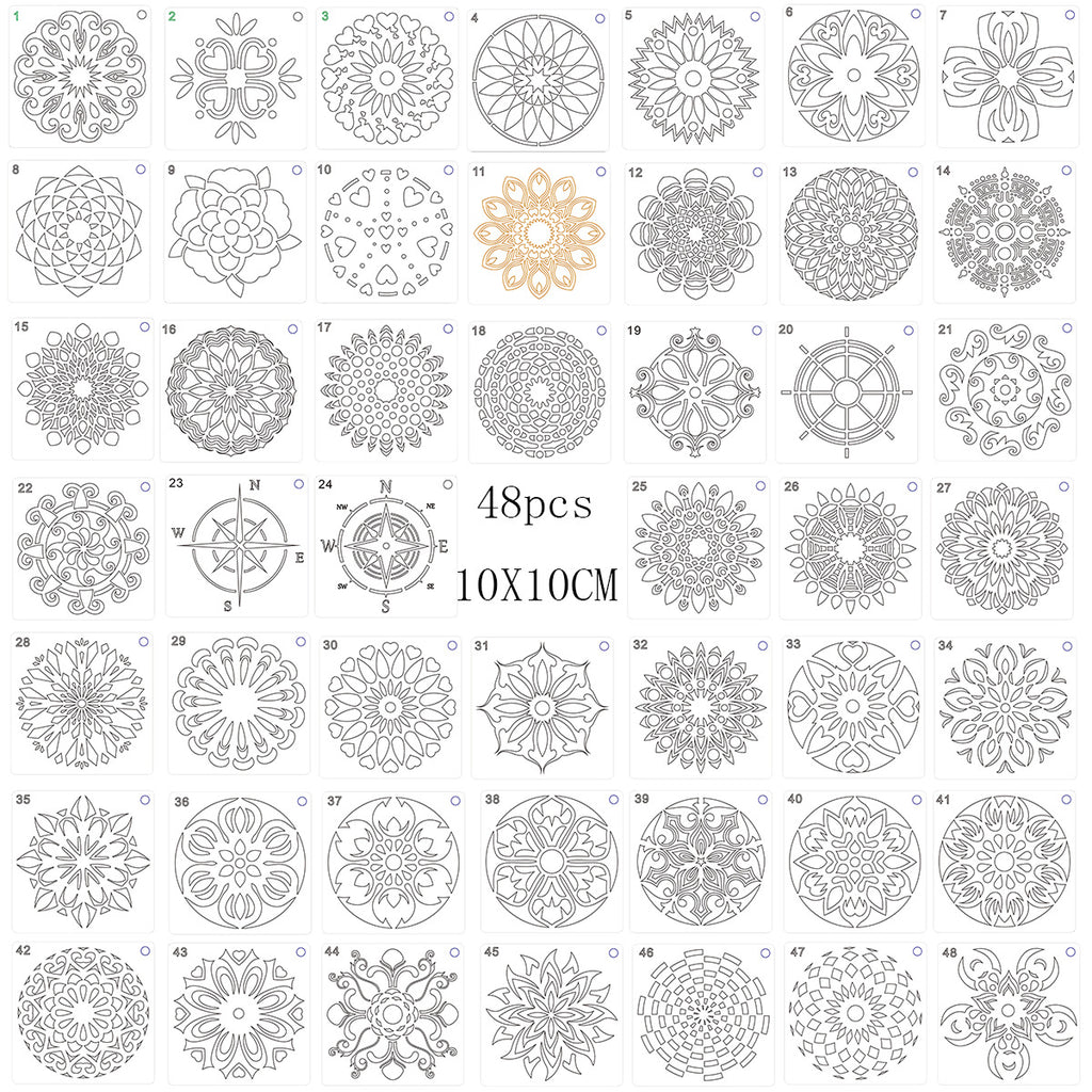 Mandala-Vorlagen für DIY-Kunst