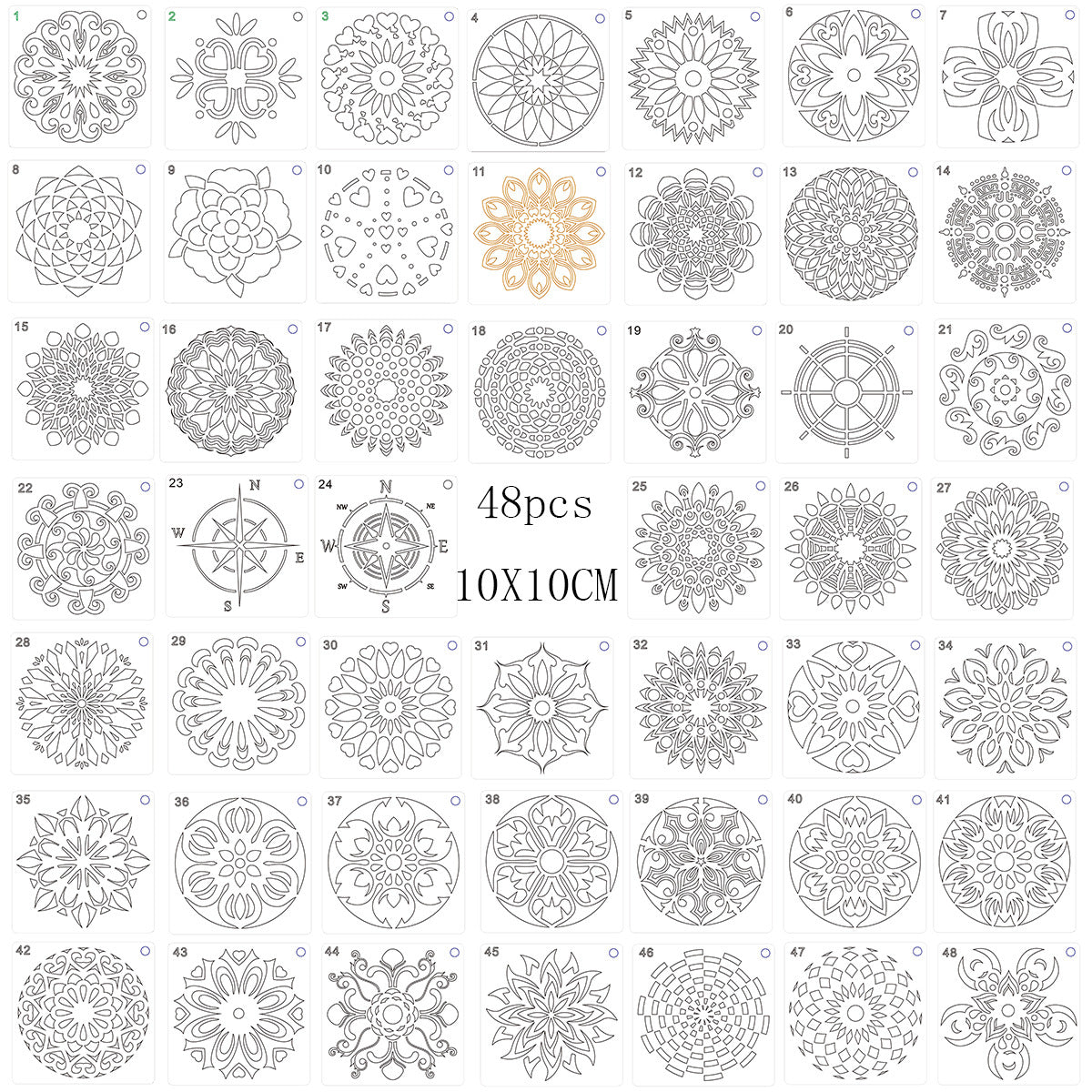 Mandala-Vorlagen für DIY-Kunst